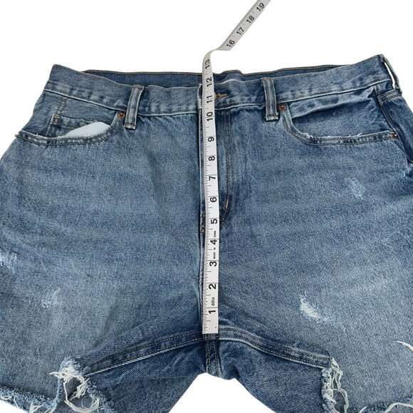 Old Navy Womens Distressed Denim High-Rise Cutoff Shorts Size 14 - Picture 5 of 11